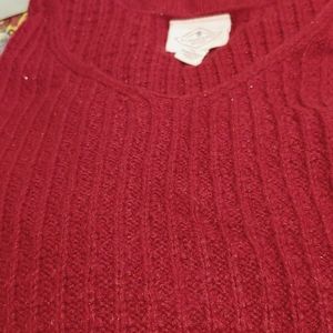 St. John's Bay v-neck sweater. Size Large